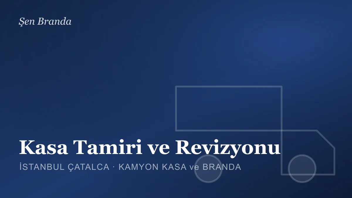 Kamyon kasası tamiri ve revizyonu